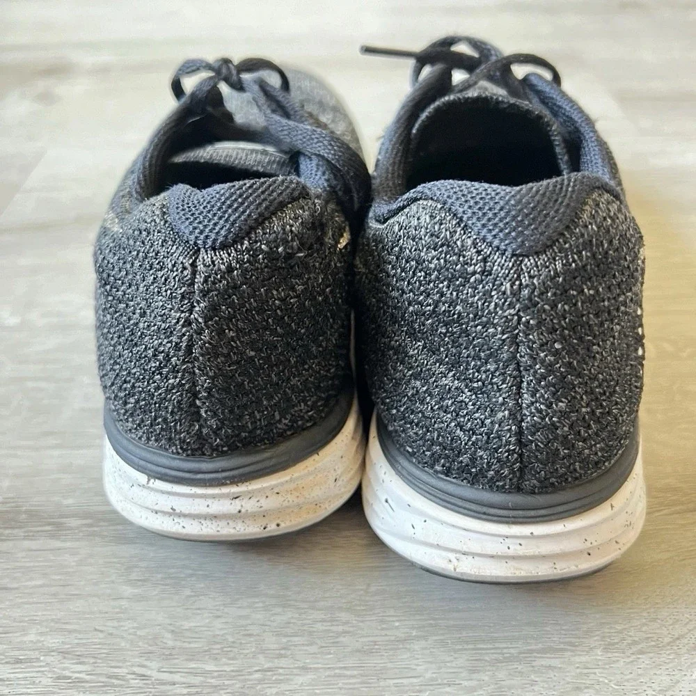 Nike Flyknit Lunar 3 Running Shoes Mens 9 Black White Lunarlon Sneakers